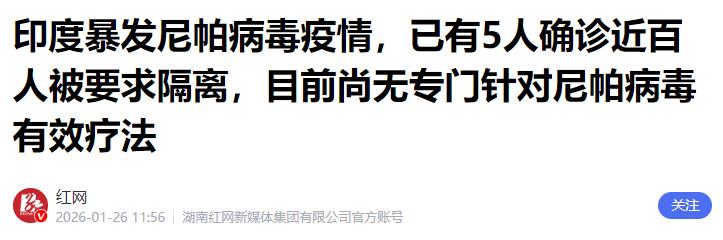 疫情_尼帕病毒传播途径_尼帕病毒印度疫情